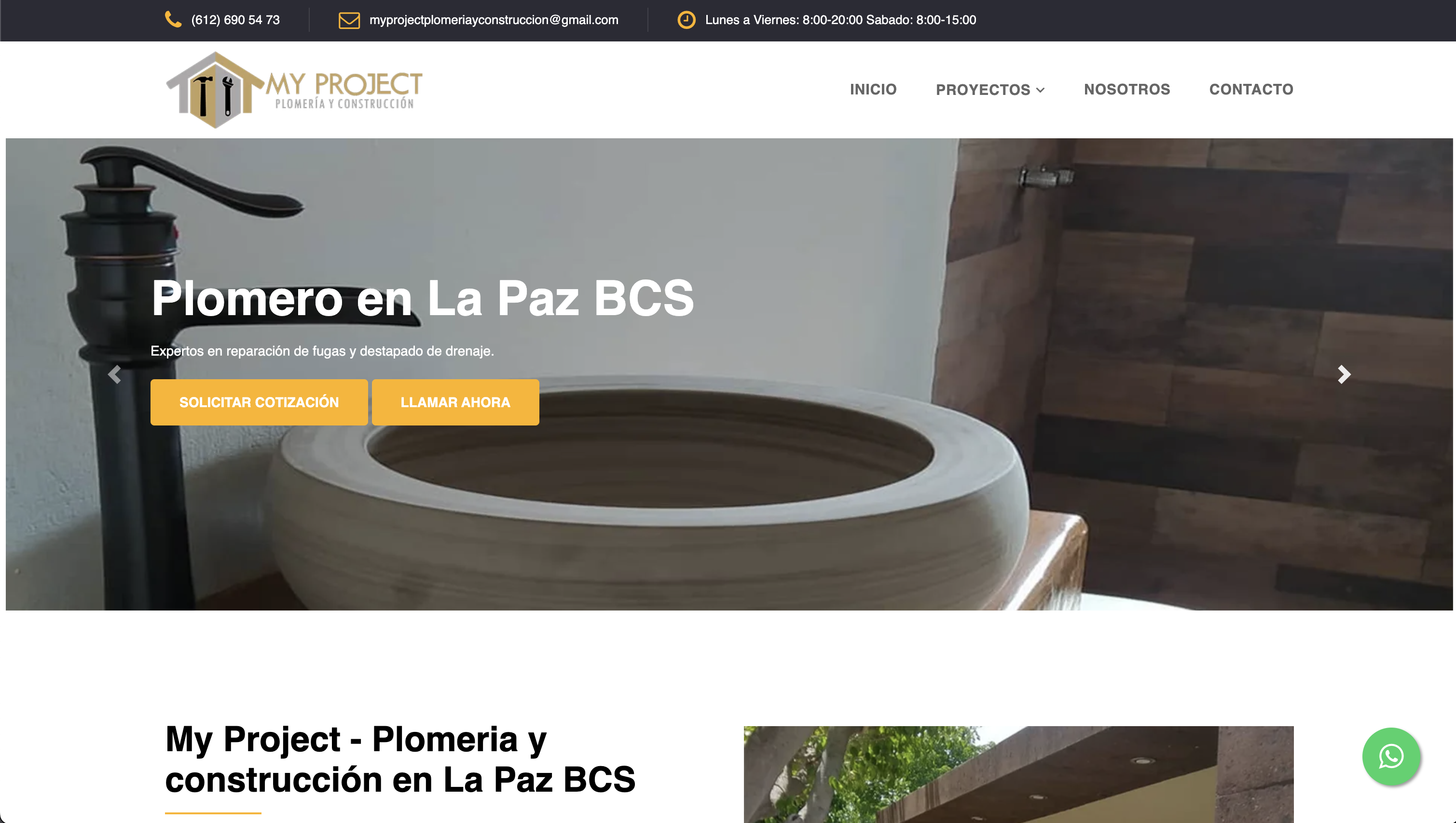 My Project Plomería y Construcción